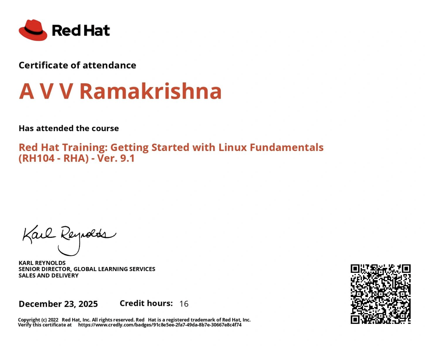 Red Hat Training: Getting Started with Linux Fundamentals (RH104)